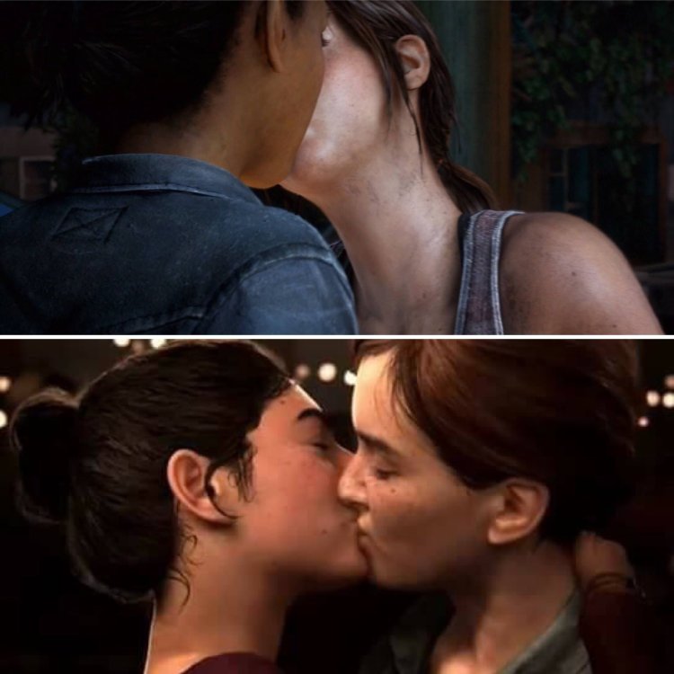 The last of us 2 Ellie and Dean kiss