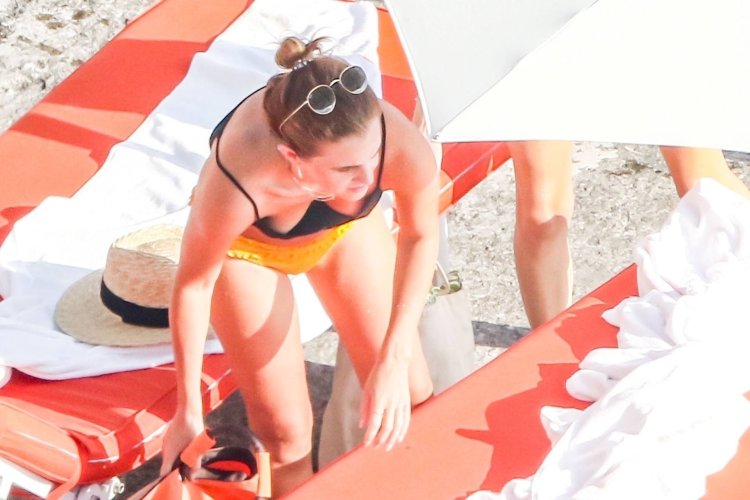 Emma Watson at the beach 2022