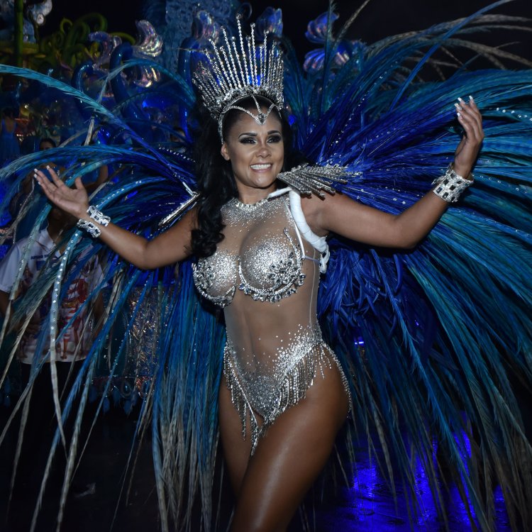 Carnival samba dancer in Brazil