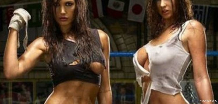 Beautiful fighting girls