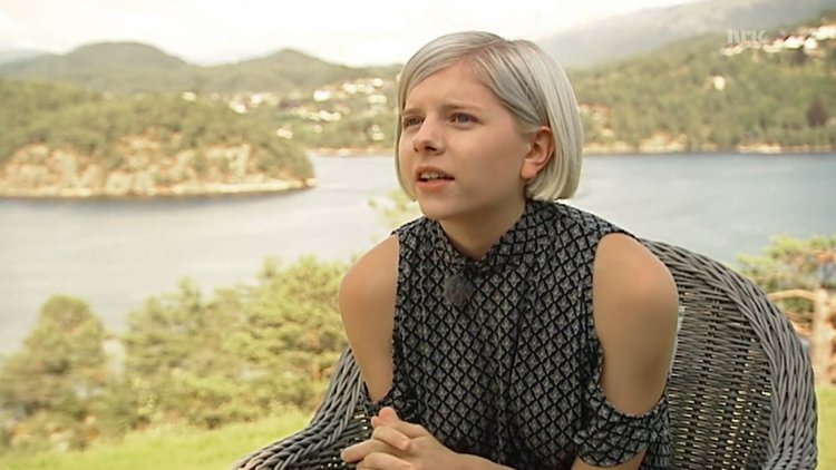 Aurora Aksnes in a swimsuit