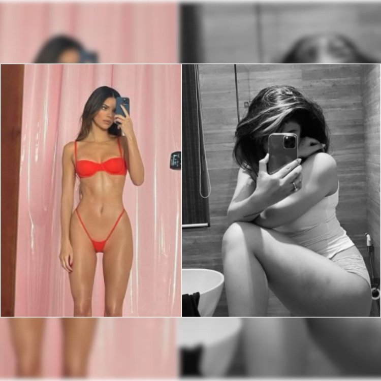 Kendall Jenner in red bikini