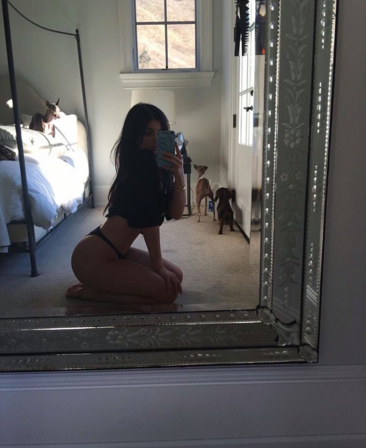 Kylie Jenner in the mirror