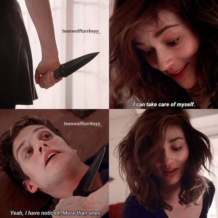 Crystal Reed Teen Wolf bed scene