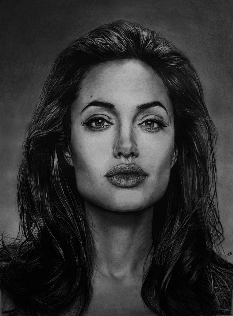 Portrait of Angelina Jolie