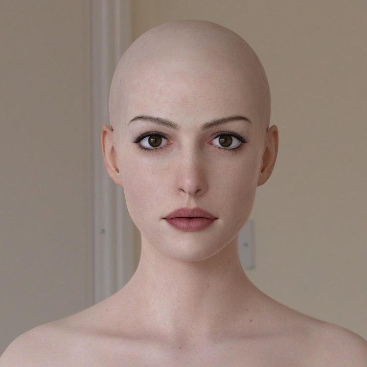 Anne Hathaway shaved her head