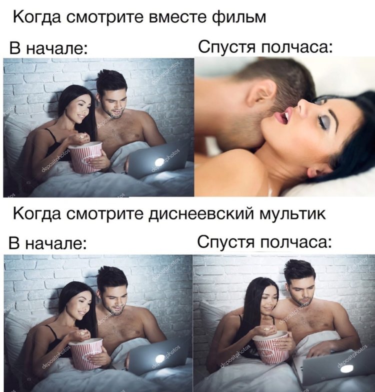 When you watch a movie with humor pictures