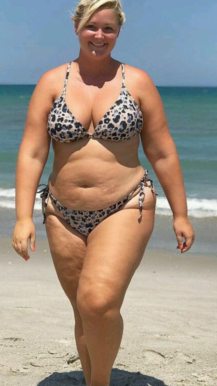 Chubby tummy in bikini