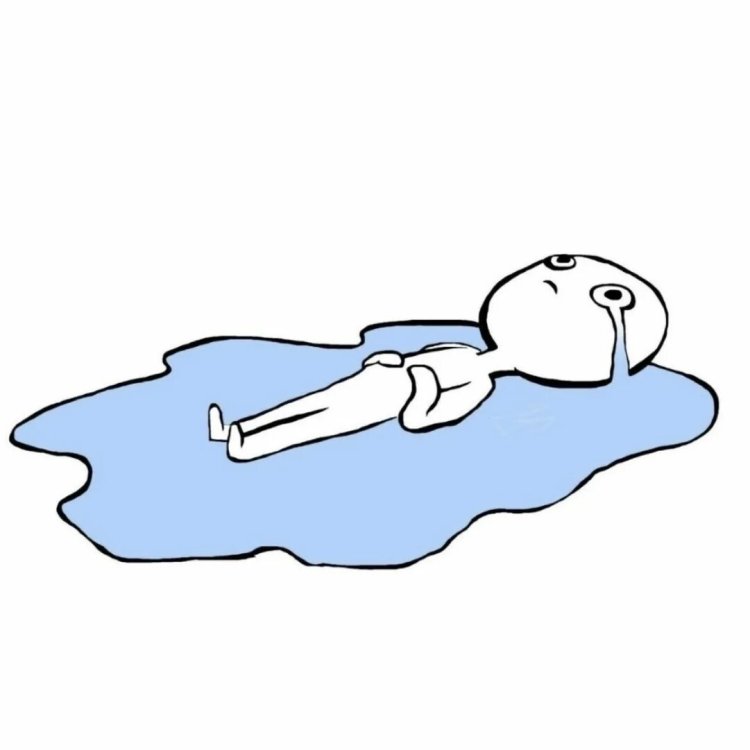 Chel lies in a puddle of tears