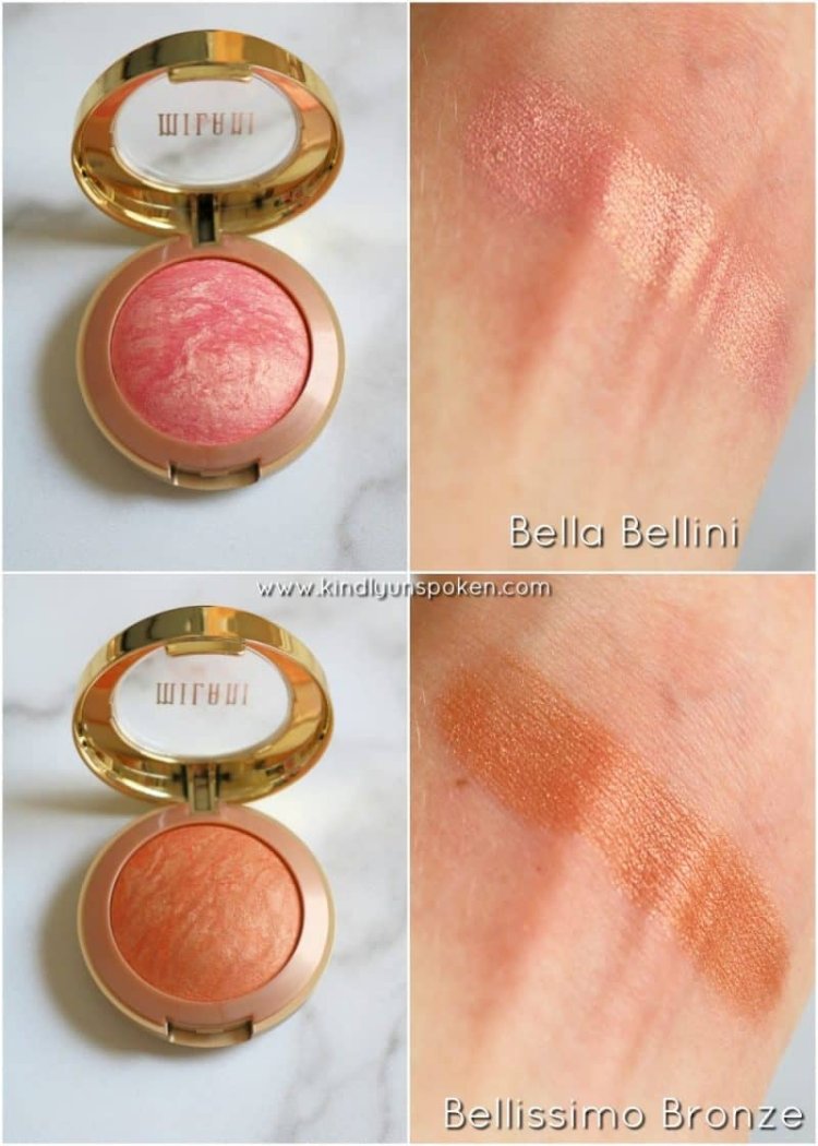 Milani blush Swatches