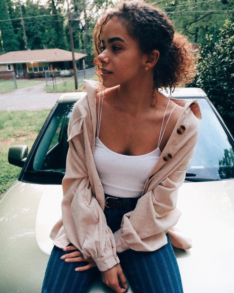 Antonia Iacobescu in a swimsuit