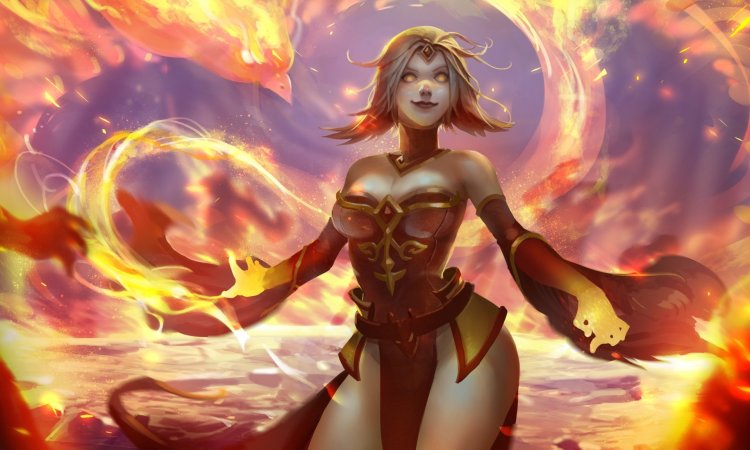 Lina dota 2 in lingerie