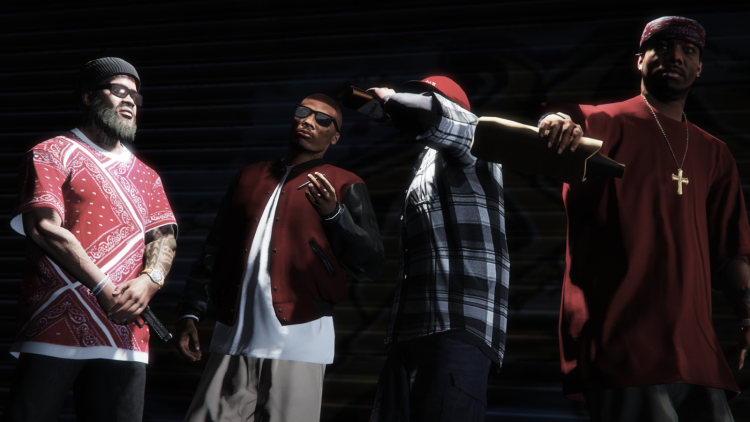 Blood gang in GTA 5