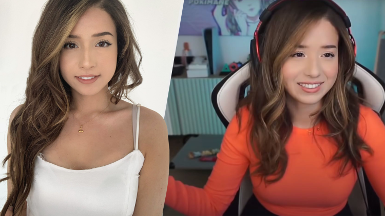 Pokimane in a swimsuit