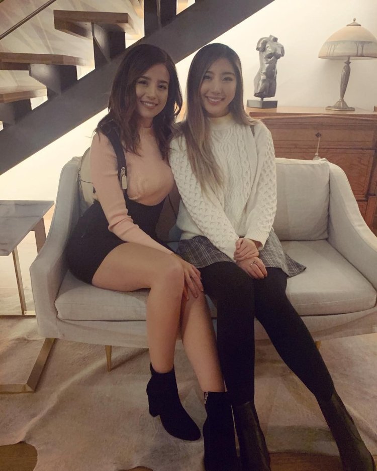 Pokimane in lingerie