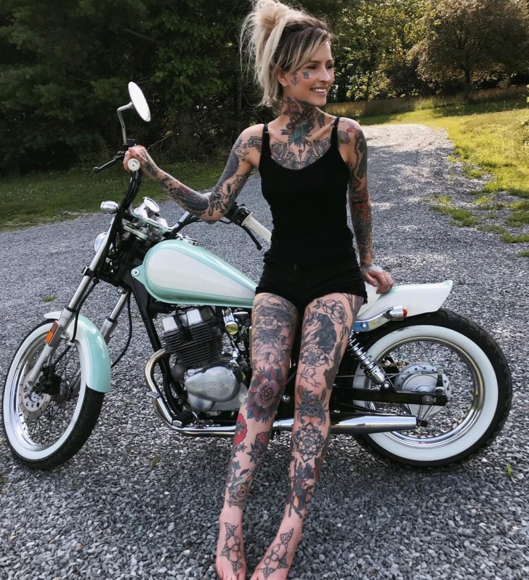 Tattoo for a biker girl