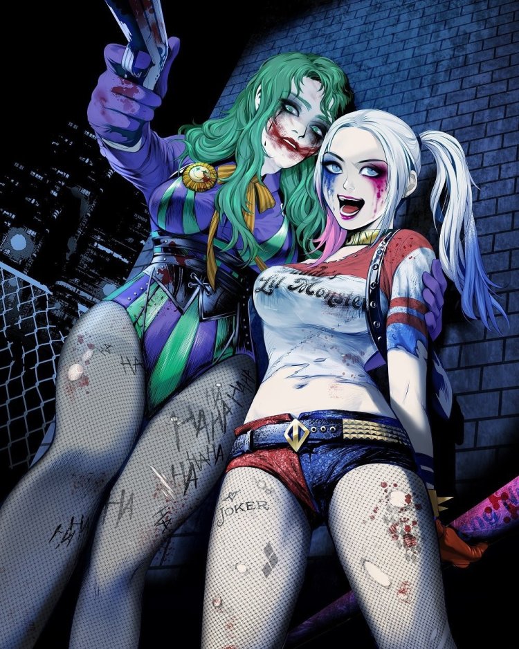 Harley Quinn and the Joker anime