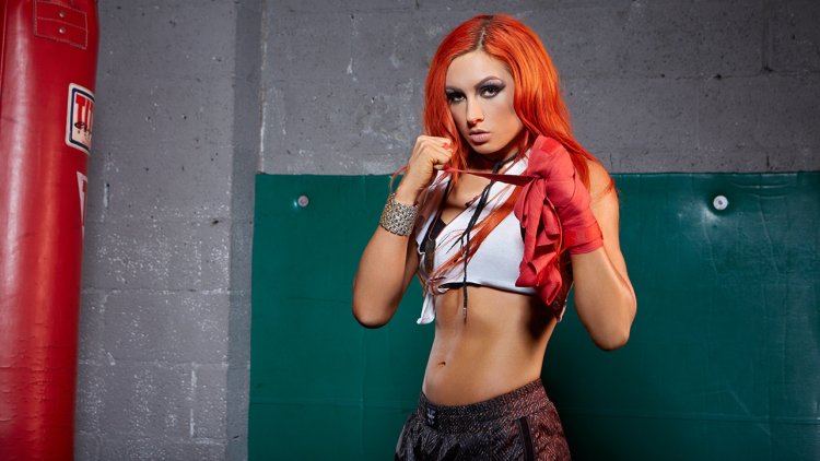 Becky Lynch with baby