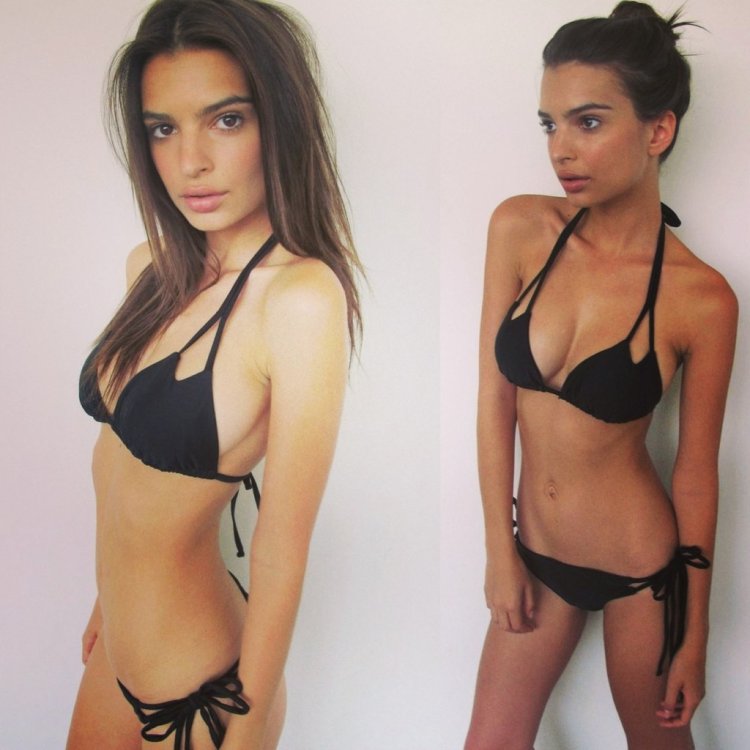 Emily Ratajkowski without makeup and photoshop
