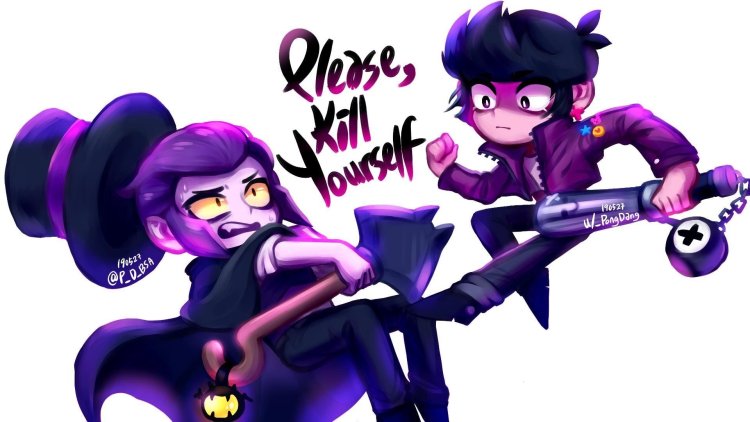 Mortis and B.B. Art Brawl Stars