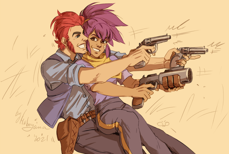 Shelly and colt art