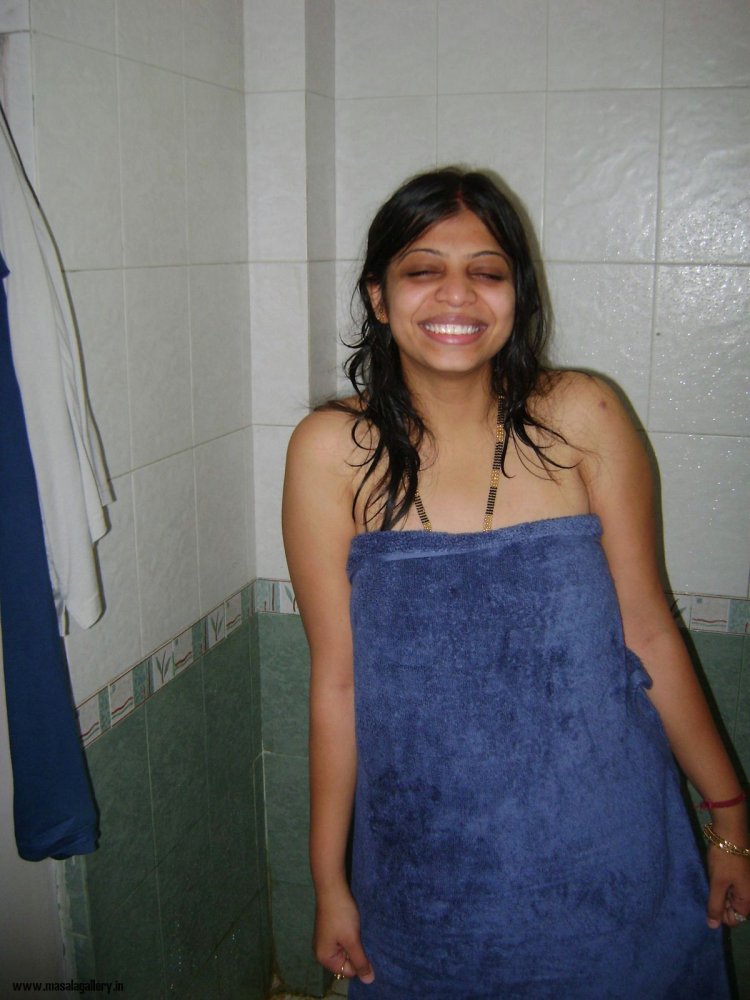 Desi in the bathroom