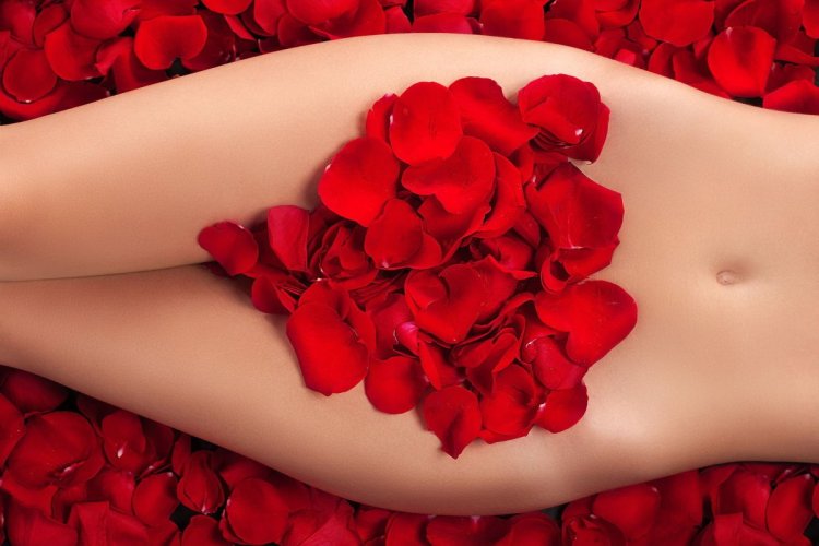 The body is in flowers