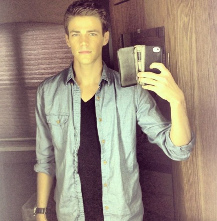 Grant Gastin in a shirt