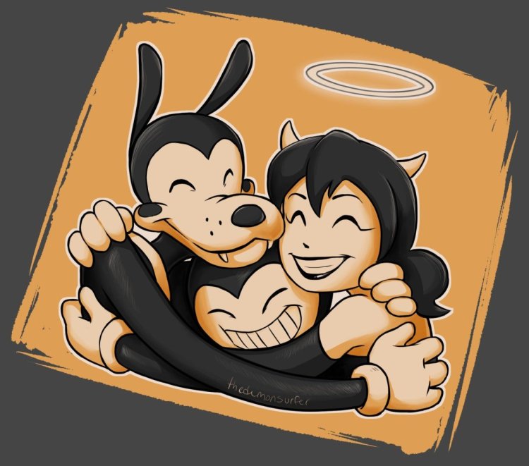 Bendy Alice and Boris Art