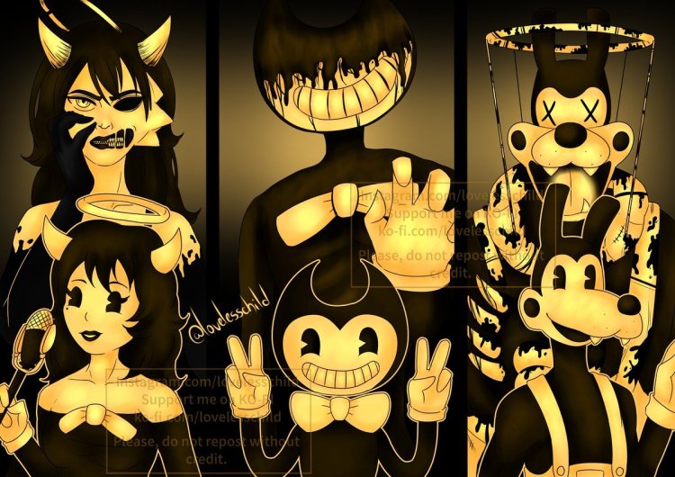 Bendy Boris and Alice Angel