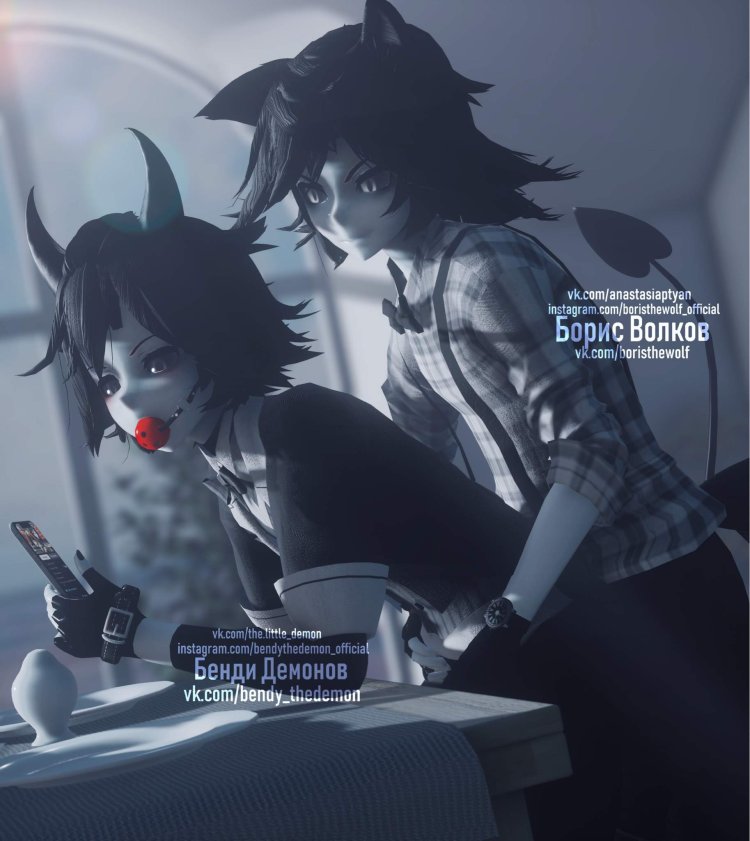 Bendy and Boris MMD Anastasia