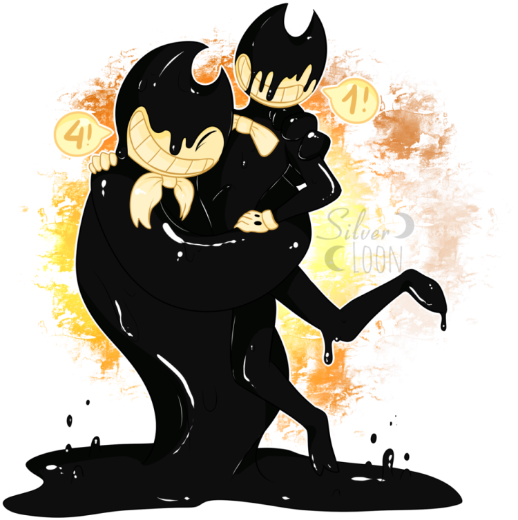 Bendy and Alice kiss