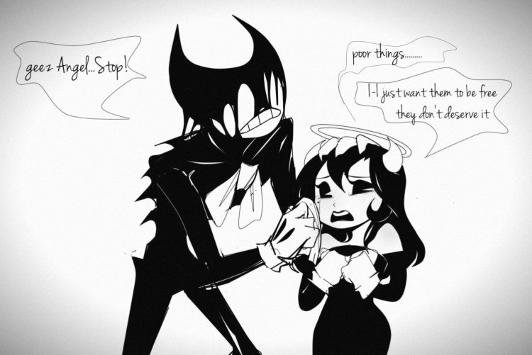 Alice Angel and Bendy Demon