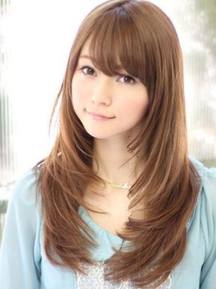 Korean cascade haircut