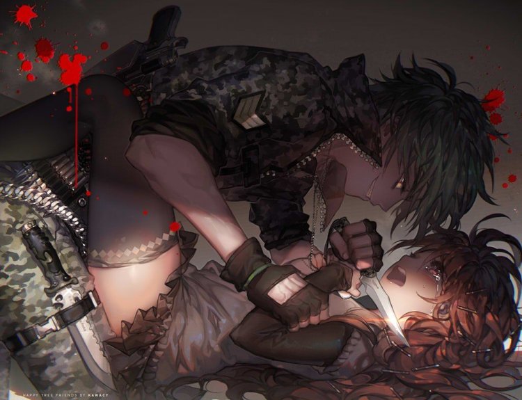 Art kawacy happy forest friends