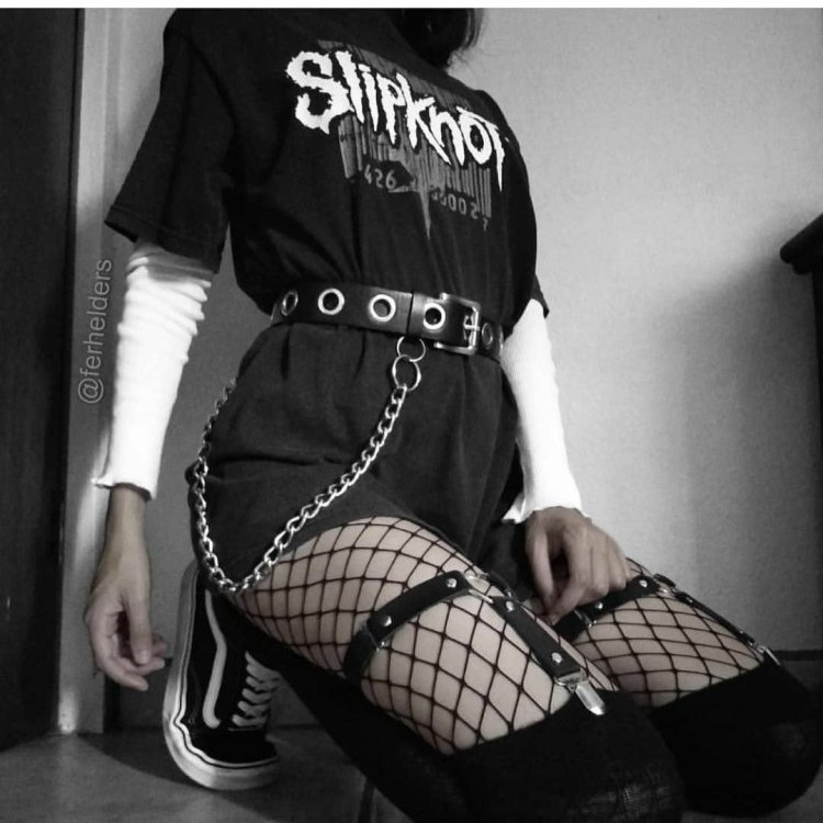 Black white clothing aesthetics