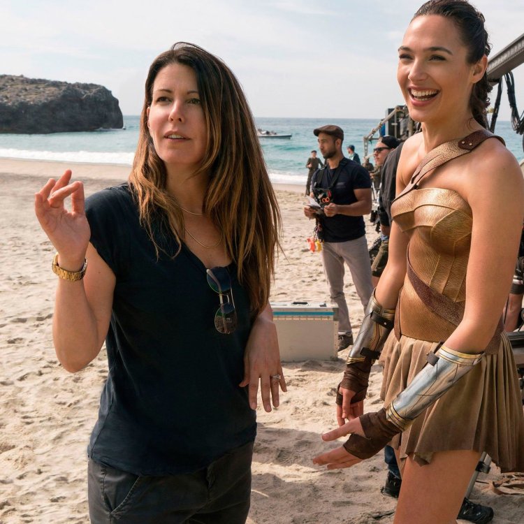 Gal Gadot on the set