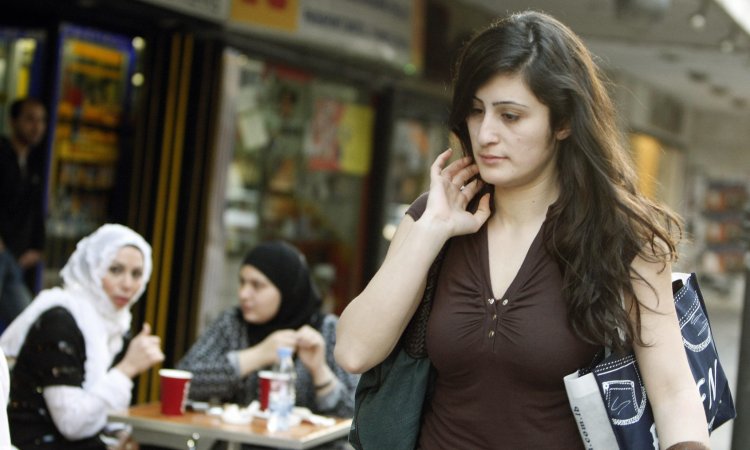 Lebanese women on the street
