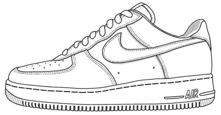 Nike Air Force 1 Coloring