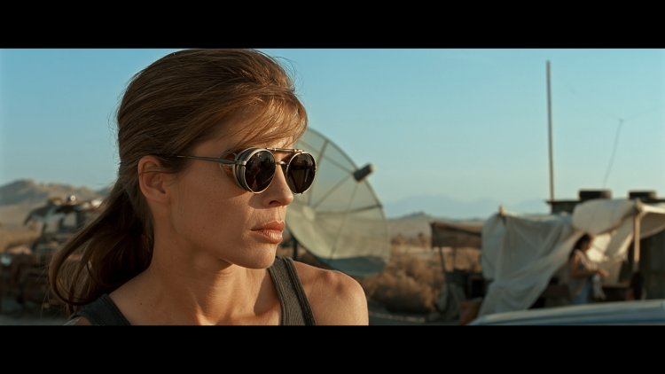 Sarah Connor with glasses