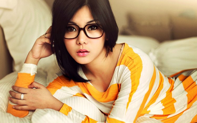 Asian girls with glasses