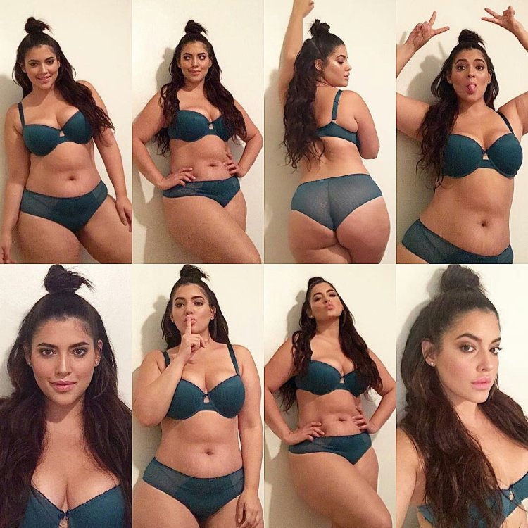 Bbw with big breasts in a swimsuit