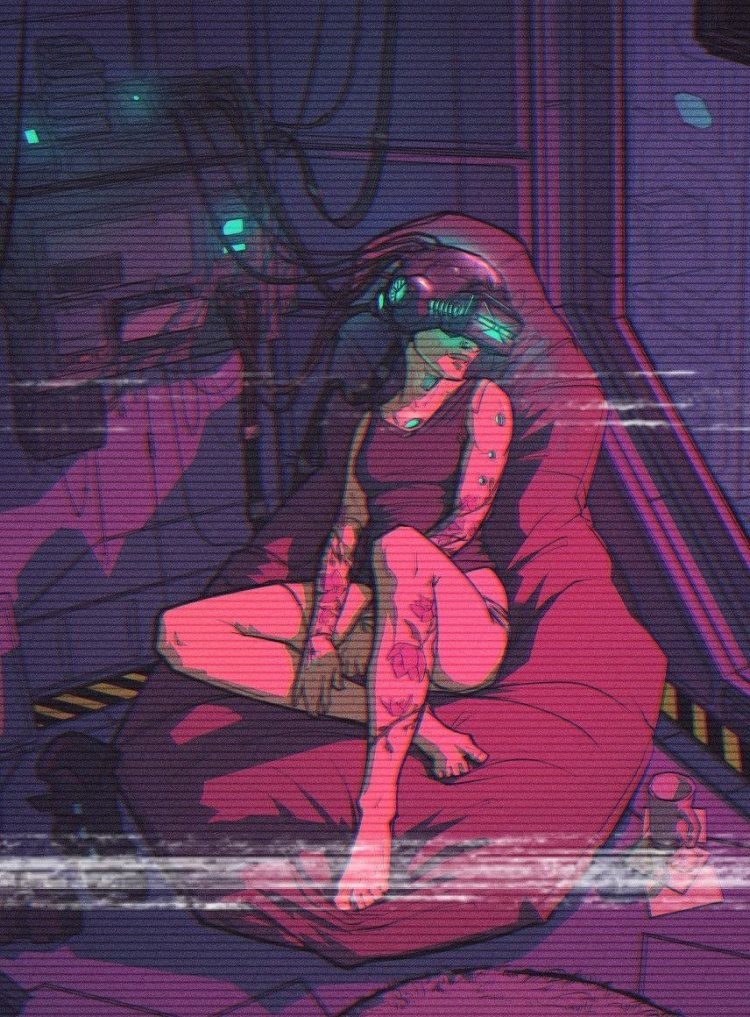 Pixel art v Cyberpank 2077