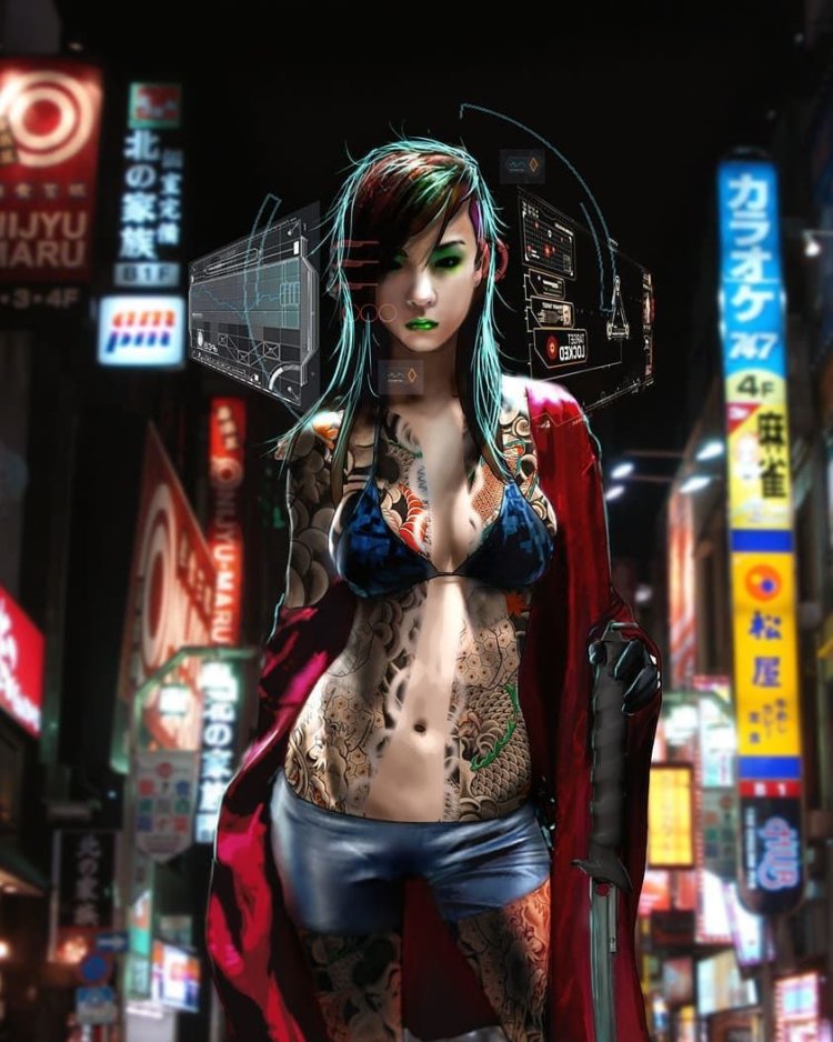 Yakuza Cyberpank Art
