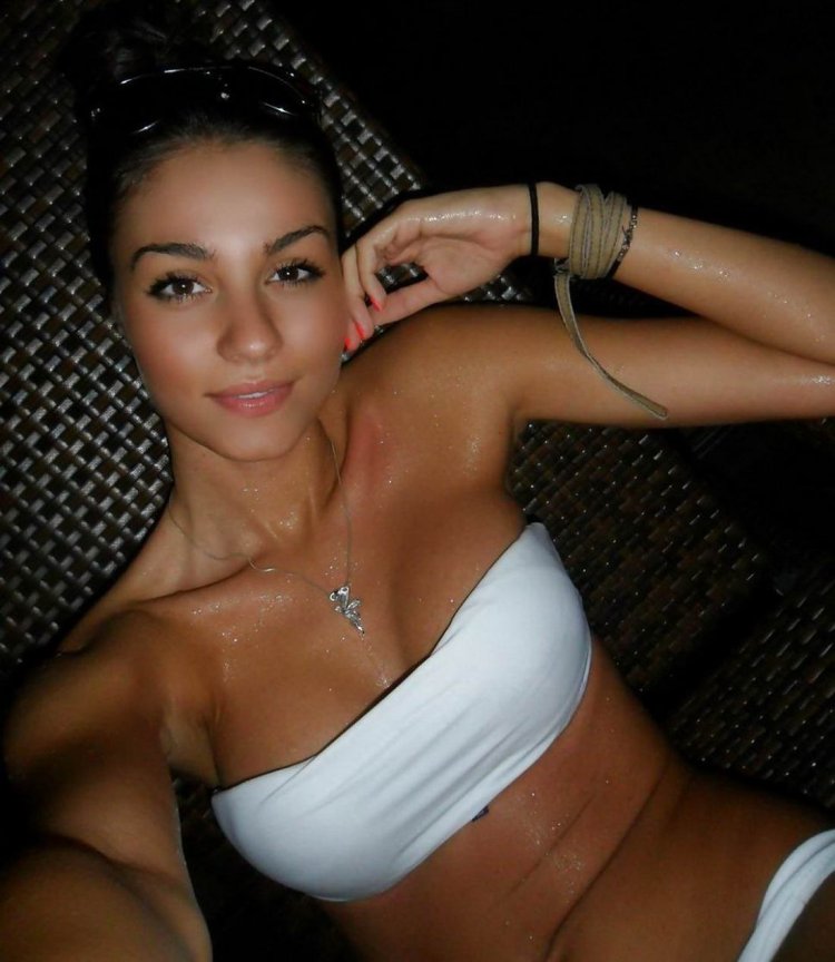 The girl is a beautiful amateur