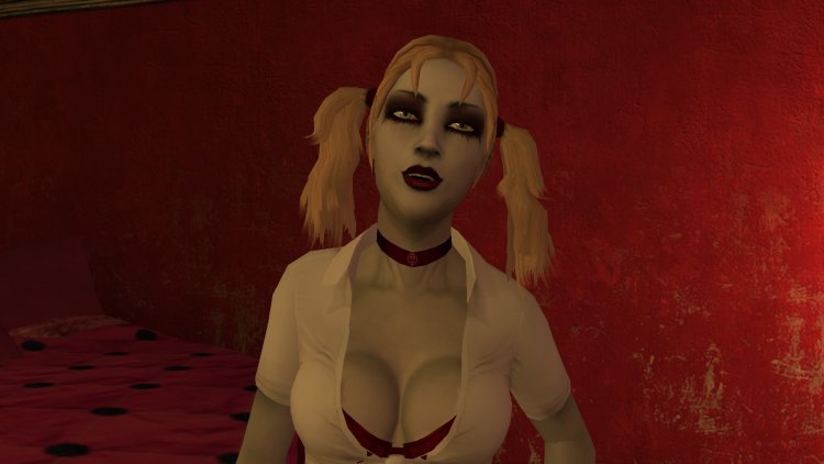 Jeanette Woerman without a shirt