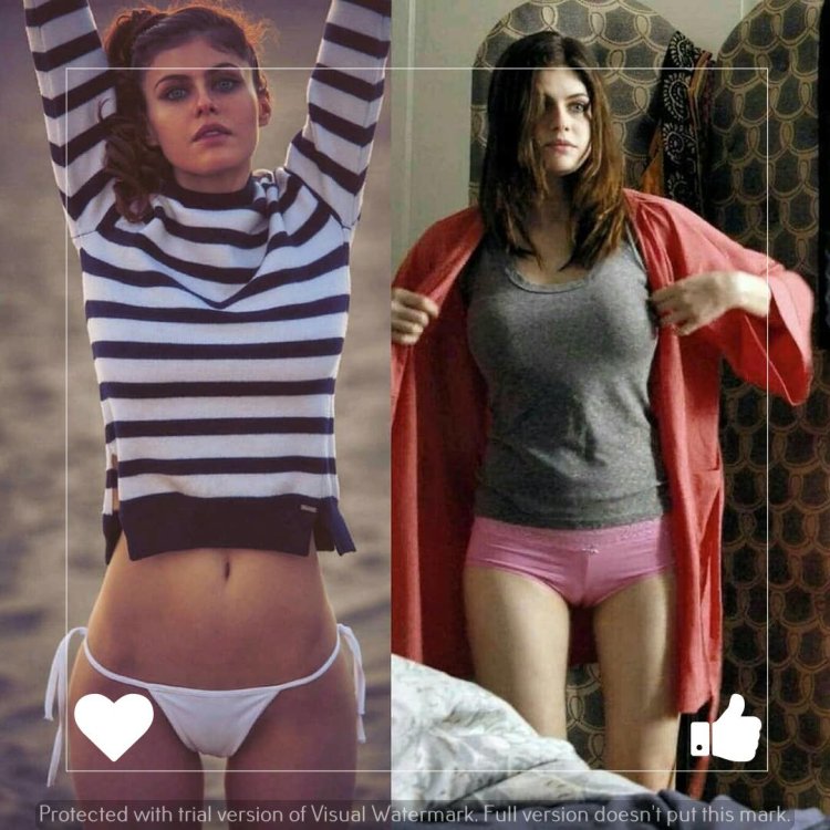 Alexandra Daddario in underwear