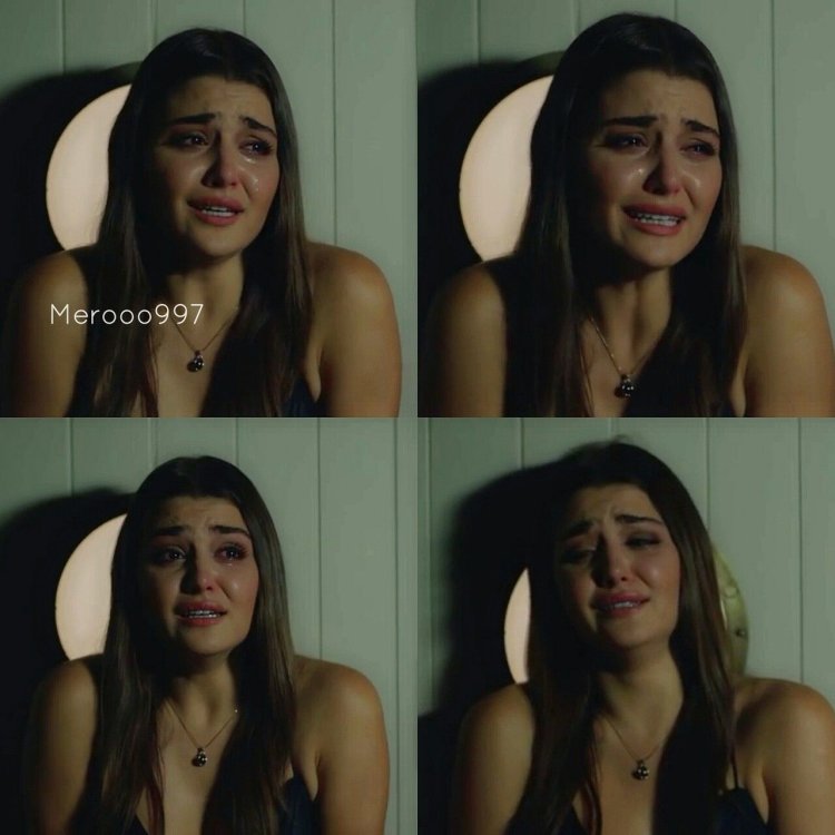 Hande Erchel is crying