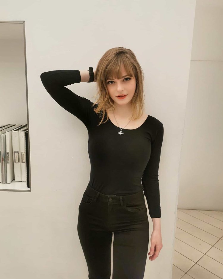Ella Freya in a swimsuit
