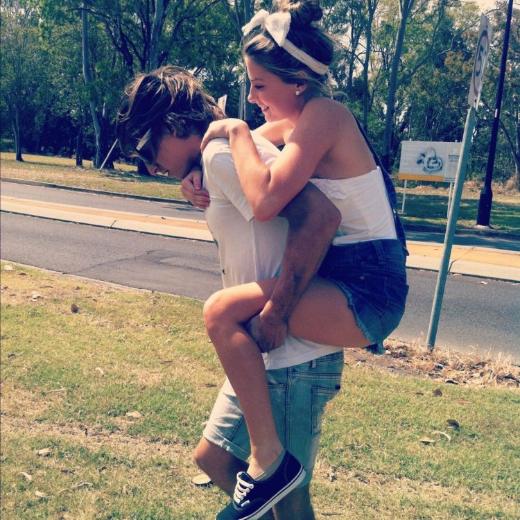 The girl rolled the guy